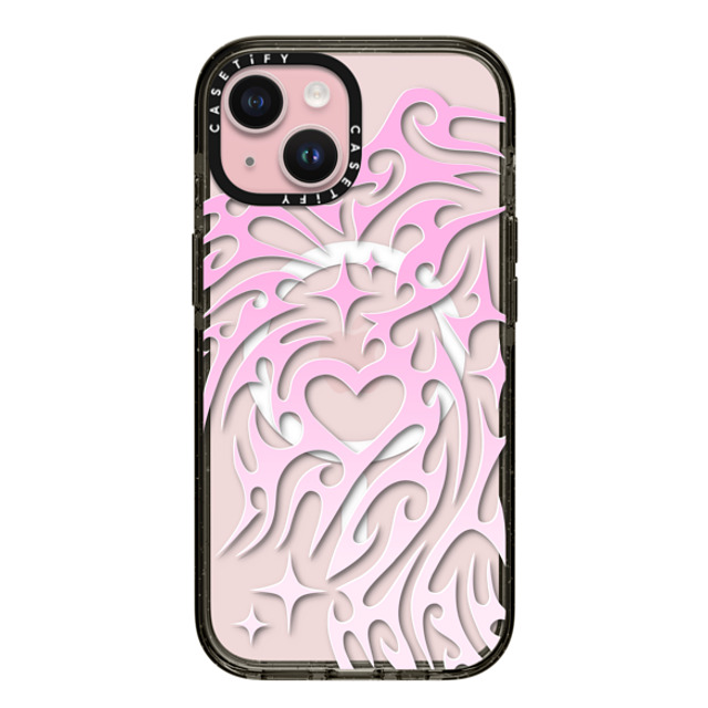 Hyakume x CASETiFY iPhone 15 ケース Heart,Gradient ブラック インパクトケース MagSafe対応 Transparent Cyber Sigil Neotribal Spiky Tribal Tattoo Heart Sparkle Star Pink White Gradient Back to School Hyakume x CASETiFY iPhone 15 ケース Heart,Gradient ブラック インパクトケース MagSafe対応 Transparent Cyber Sigil Neotribal Spiky Tribal Tattoo Heart Sparkle Star Pink White Gradient Back to School