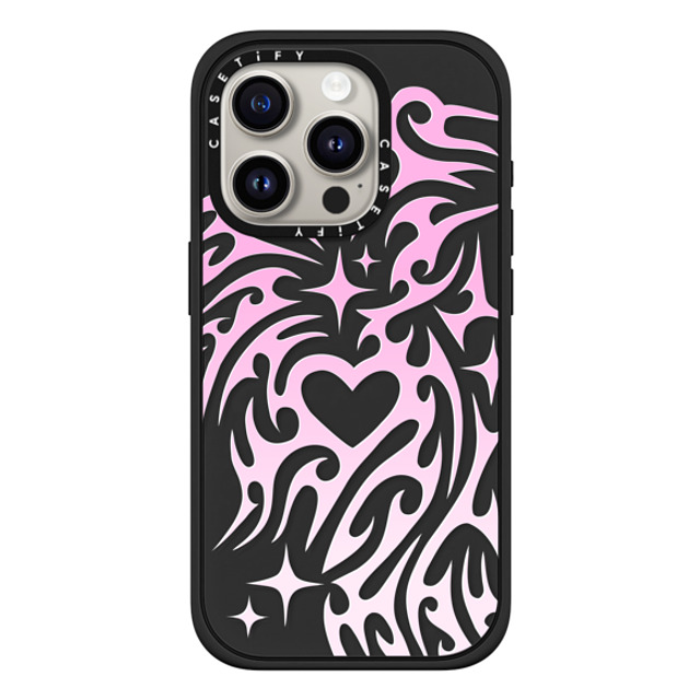 Hyakume x CASETiFY iPhone 15 Pro ケース Heart,Gradient マットブラック インパクトケース MagSafe対応 Transparent Cyber Sigil Neotribal Spiky Tribal Tattoo Heart Sparkle Star Pink White Gradient Back to School Hyakume x CASETiFY iPhone 15 Pro ケース Heart,Gradient マットブラック インパクトケース MagSafe対応 Transparent Cyber Sigil Neotribal Spiky Tribal Tattoo Heart Sparkle Star Pink White Gradient Back to School