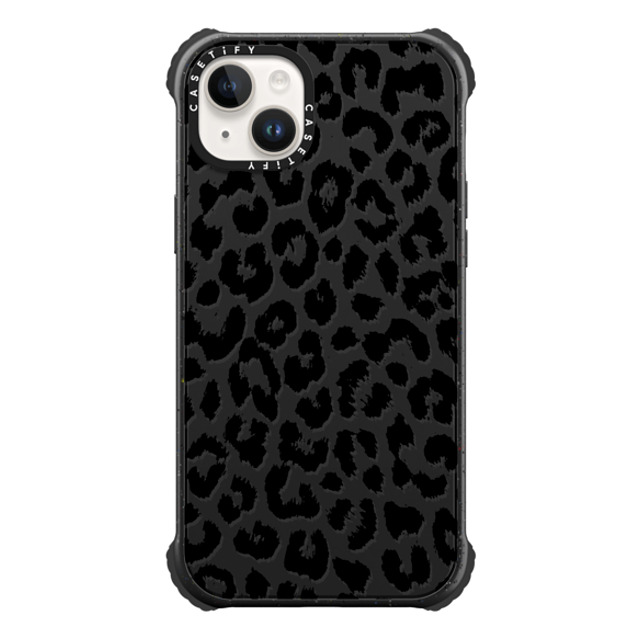 Hyakume x CASETiFY iPhone 14 Plus Case Matte Black ウルトラインパクトケース Black Transparent Leopard Print Hyakume x CASETiFY iPhone 14 Plus Case Matte Black ウルトラインパクトケース Black Transparent Leopard Print