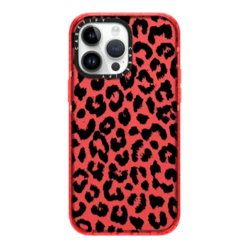 iPhone 14 Pro Max - Black Transparent Leopard Print