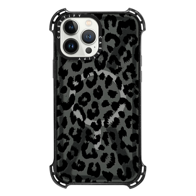 Hyakume x CASETiFY iPhone 13 Pro Max ケース Leopard,Pattern Triple Black バウンスケース Black Transparent Leopard Print Father's Day Hyakume x CASETiFY iPhone 13 Pro Max ケース Leopard,Pattern Triple Black バウンスケース Black Transparent Leopard Print Father's Day