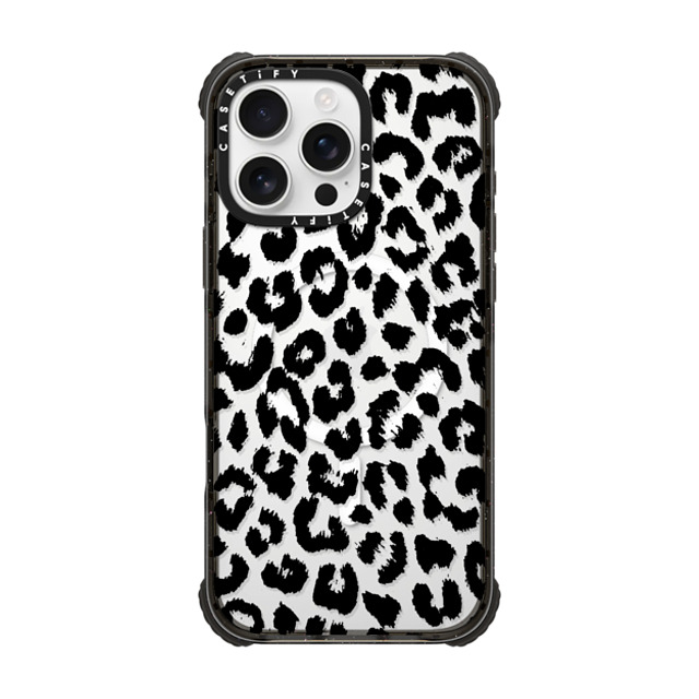 Hyakume x CASETiFY iPhone 16 Pro Max Case Black ウルトラ インパクトケース MagSafe 対応 Black Transparent Leopard Print Hyakume x CASETiFY iPhone 16 Pro Max Case Black ウルトラ インパクトケース MagSafe 対応 Black Transparent Leopard Print