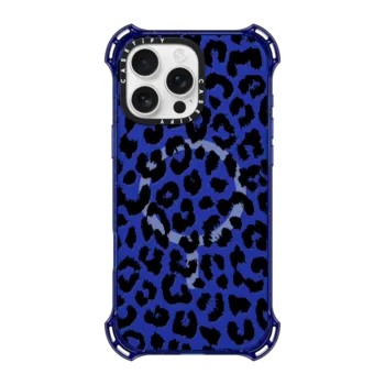 iPhone 16 Pro Max - Black Transparent Leopard Print