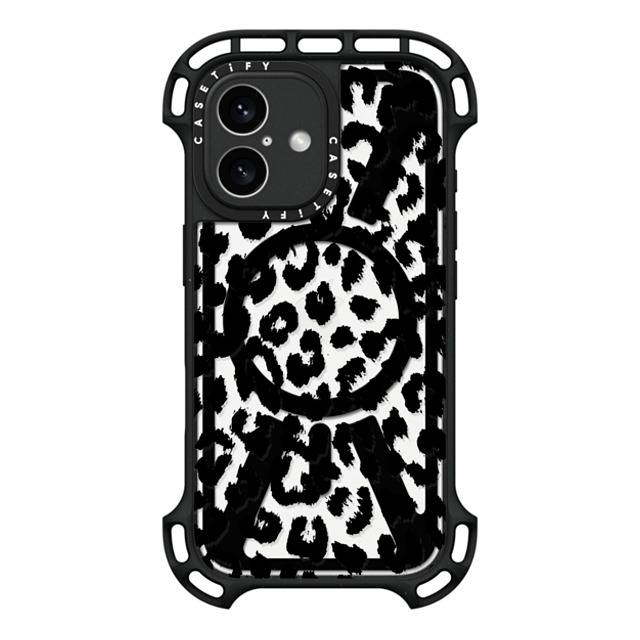 Hyakume x CASETiFY iPhone 16 Case Black ウルトラ バウンスケース MagSafe対応 Black Transparent Leopard Print Hyakume x CASETiFY iPhone 16 Case Black ウルトラ バウンスケース MagSafe対応 Black Transparent Leopard Print