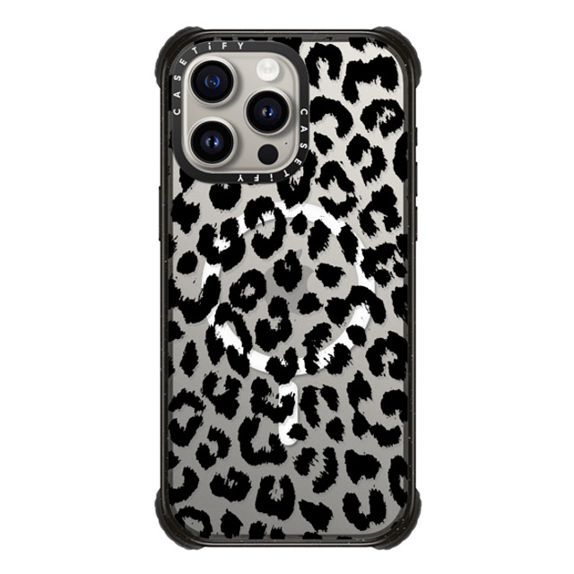 Hyakume x CASETiFY iPhone 15 Pro Max ケース Leopard,Pattern ブラック ウルトラ インパクトケース MagSafe 対応 Black Transparent Leopard Print Father's Day Hyakume x CASETiFY iPhone 15 Pro Max ケース Leopard,Pattern ブラック ウルトラ インパクトケース MagSafe 対応 Black Transparent Leopard Print Father's Day