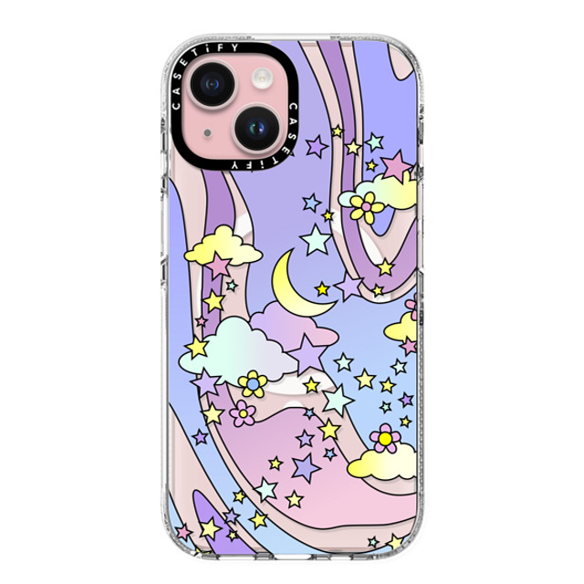 Hyakume x CASETiFY iPhone 15 Case Star,Cloud クリア クリア ケース MagSafe対応 Transparent Pastel Trippy Swirls Moon Stars And Clouds 70s Retro Design Mother's Day Hyakume x CASETiFY iPhone 15 Case Star,Cloud クリア クリア ケース MagSafe対応 Transparent Pastel Trippy Swirls Moon Stars And Clouds 70s Retro Design Mother's Day