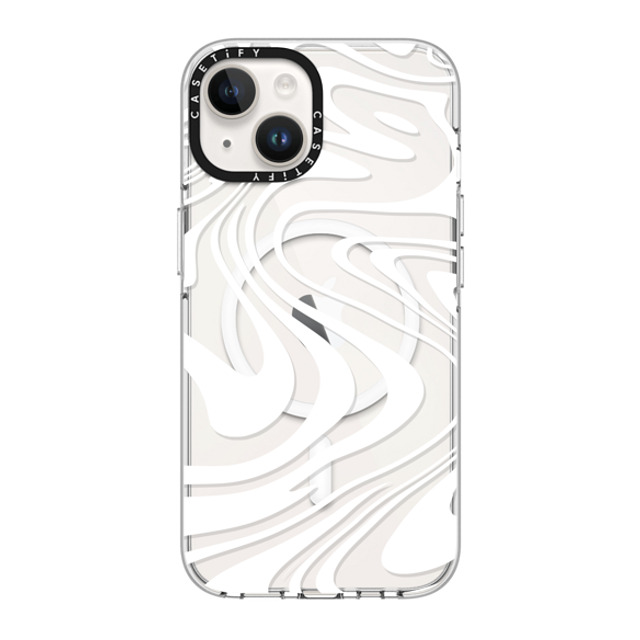 Hyakume x CASETiFY iPhone 14 Case Clear Clear Case MagSafe Compatible Marble Transparent Trippy Wavy Swirl White Spiral Warp Twirl Retro 70s Psychedelic Acid Groovy Abstract Pattern Hyakume x CASETiFY iPhone 14 Case Clear Clear Case MagSafe Compatible Marble Transparent Trippy Wavy Swirl White Spiral Warp Twirl Retro 70s Psychedelic Acid Groovy Abstract Pattern