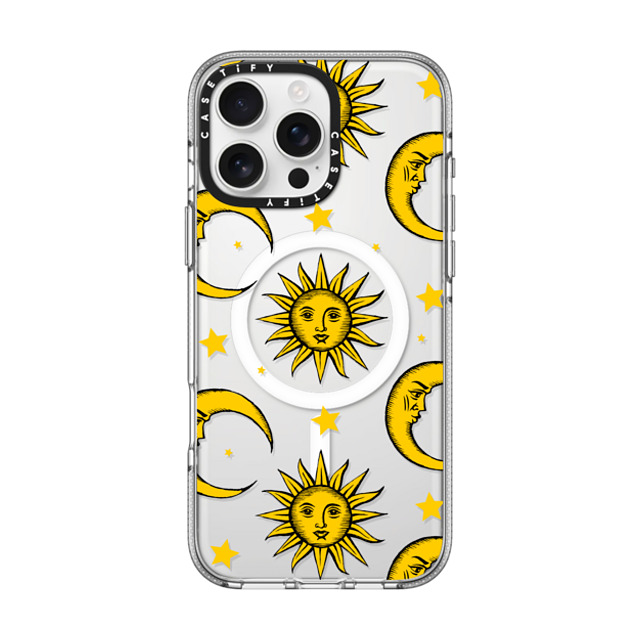 Hyakume x CASETiFY iPhone 16 Pro Max ケース Star,Nature クリア クリア ケース MagSafe対応 Sun Moon Stars Transparent Gold Yellow Father's Day Hyakume x CASETiFY iPhone 16 Pro Max ケース Star,Nature クリア クリア ケース MagSafe対応 Sun Moon Stars Transparent Gold Yellow Father's Day