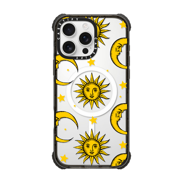 Hyakume x CASETiFY iPhone 16 Pro Max ケース Star,Nature ブラック ウルトラ インパクトケース MagSafe 対応 Sun Moon Stars Transparent Gold Yellow Father's Day Hyakume x CASETiFY iPhone 16 Pro Max ケース Star,Nature ブラック ウルトラ インパクトケース MagSafe 対応 Sun Moon Stars Transparent Gold Yellow Father's Day