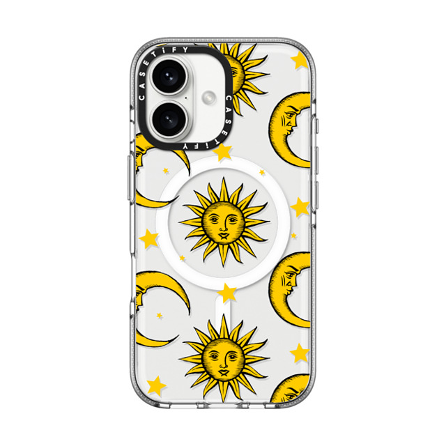 Hyakume x CASETiFY iPhone 16 ケース Star,Nature クリア クリア ケース MagSafe対応 Sun Moon Stars Transparent Gold Yellow Father's Day Hyakume x CASETiFY iPhone 16 ケース Star,Nature クリア クリア ケース MagSafe対応 Sun Moon Stars Transparent Gold Yellow Father's Day