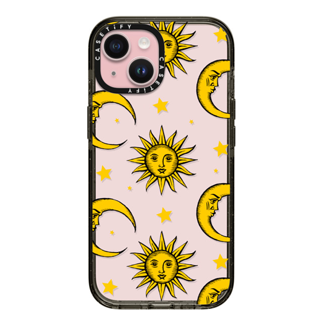 Hyakume x CASETiFY iPhone 15 Case Star,Nature Black インパクトケース Sun Moon Stars Transparent Gold Yellow Mother's Day Hyakume x CASETiFY iPhone 15 Case Star,Nature Black インパクトケース Sun Moon Stars Transparent Gold Yellow Mother's Day