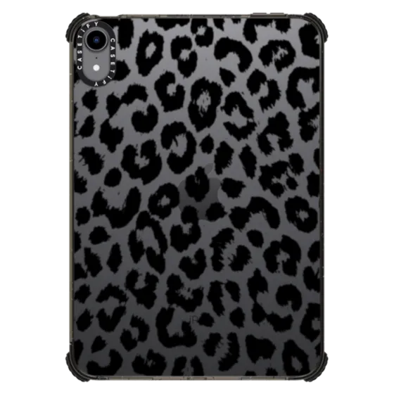 Impact iPad mini (6th gen) Case - Transparent Black Leopard Print
