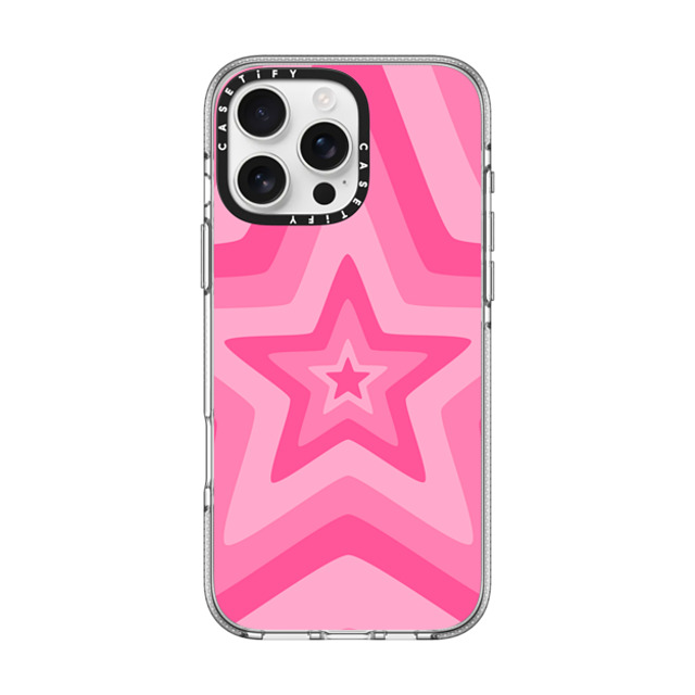 Hyakume x CASETiFY iPhone 16 Pro Max Case Star,Pattern Clear Clear Case MagSafe Compatible Pink Star Starburst 70s Retro Pattern Mother's Day Hyakume x CASETiFY iPhone 16 Pro Max Case Star,Pattern Clear Clear Case MagSafe Compatible Pink Star Starburst 70s Retro Pattern Mother's Day