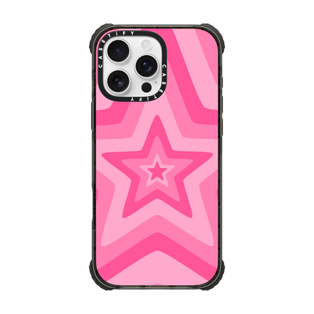 Hyakume x CASETiFY iPhone 16 Pro Max Case Star,Pattern Black ウルトラ インパクトケース MagSafe 対応 Pink Star Starburst 70s Retro Pattern Father's Day Hyakume x CASETiFY iPhone 16 Pro Max Case Star,Pattern Black ウルトラ インパクトケース MagSafe 対応 Pink Star Starburst 70s Retro Pattern Father's Day