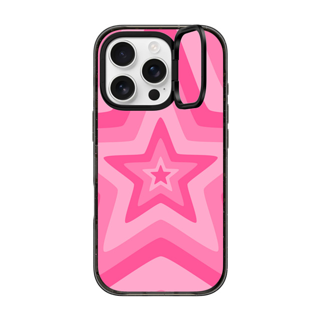 Hyakume x CASETiFY iPhone 16 Pro Case Star,Pattern Black インパクトリングスタンドケース MagSafe対応 Pink Star Starburst 70s Retro Pattern Father's Day Hyakume x CASETiFY iPhone 16 Pro Case Star,Pattern Black インパクトリングスタンドケース MagSafe対応 Pink Star Starburst 70s Retro Pattern Father's Day
