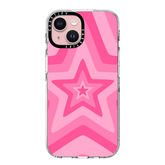 Hyakume x CASETiFY iPhone 15 Case Star,Pattern Clear Clear Case MagSafe Compatible Pink Star Starburst 70s Retro Pattern Mother's Day Hyakume x CASETiFY iPhone 15 Case Star,Pattern Clear Clear Case MagSafe Compatible Pink Star Starburst 70s Retro Pattern Mother's Day