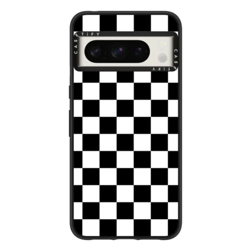 Pixel 8 Pro - Black White Check Checkerboard Chess Board Two Tone Ska Pattern