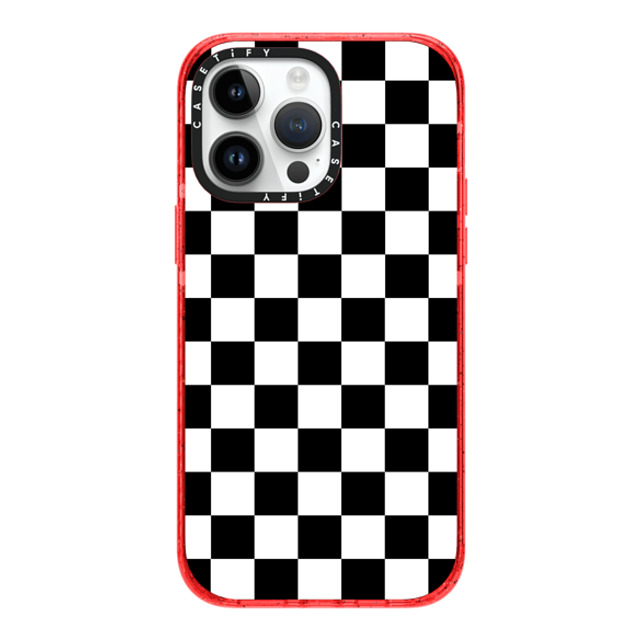 Hyakume x CASETiFY iPhone 14 Pro Max ケース Checkered,Pattern レッド インパクトケース Black White Check Checkerboard Chess Board Two Tone Ska Pattern Father's Day Hyakume x CASETiFY iPhone 14 Pro Max ケース Checkered,Pattern レッド インパクトケース Black White Check Checkerboard Chess Board Two Tone Ska Pattern Father's Day