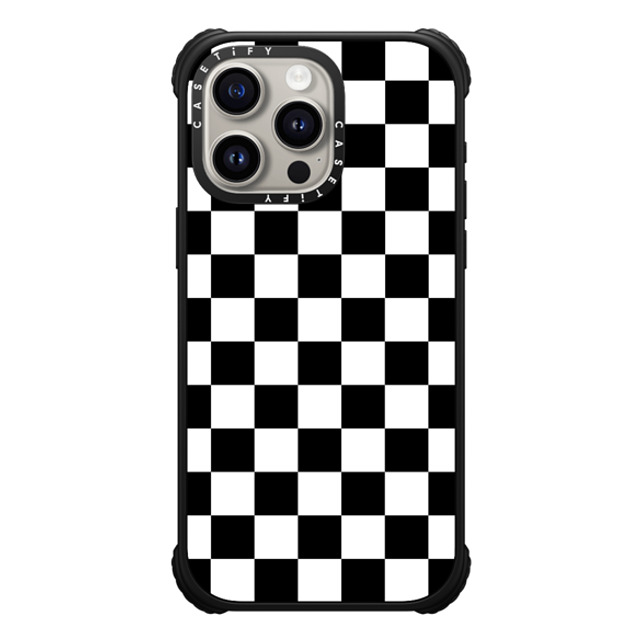 Hyakume x CASETiFY iPhone 15 Pro Max Case Matte Black ウルトラ インパクトケース MagSafe 対応 Black White Check Checkerboard Chess Board Two Tone Ska Pattern Hyakume x CASETiFY iPhone 15 Pro Max Case Matte Black ウルトラ インパクトケース MagSafe 対応 Black White Check Checkerboard Chess Board Two Tone Ska Pattern