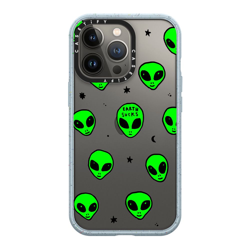 Cute Green Ufo Space Alien Drawing Pattern Casetify Es