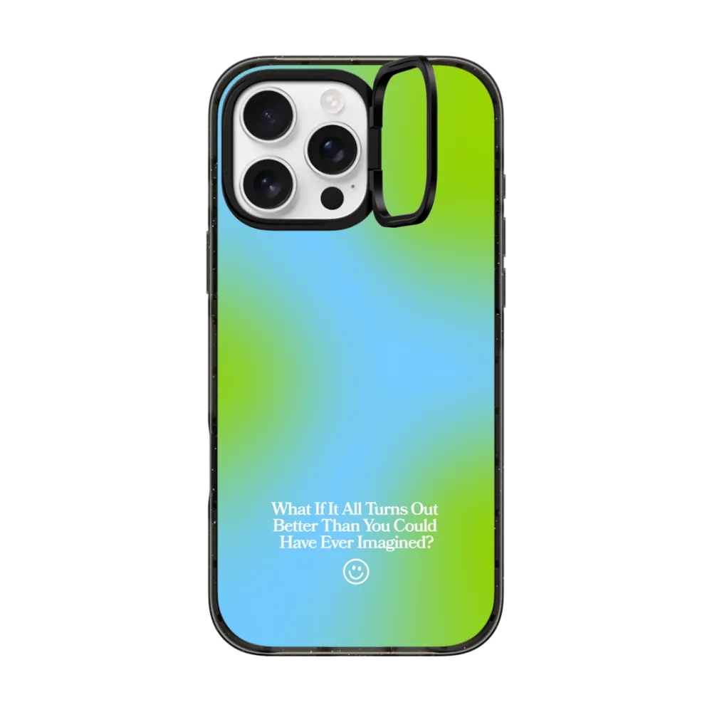 Impact Ring Stand iPhone 16 Pro Max Case MagSafe Compatible - What If? Gradient