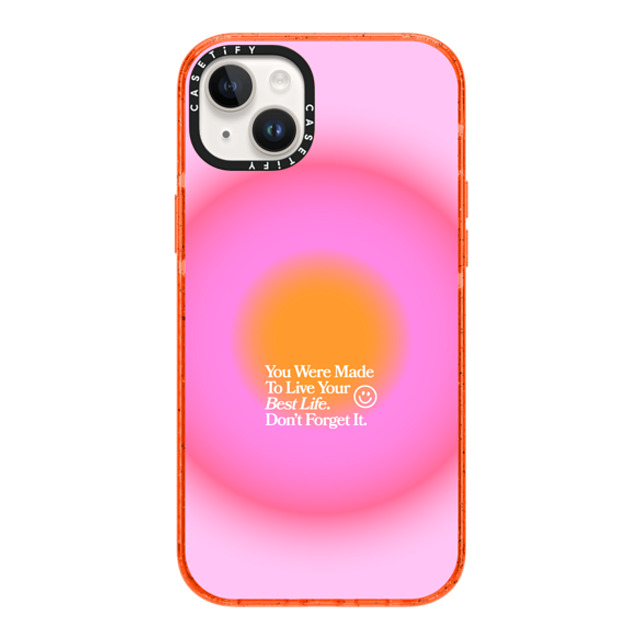 BW Illustrations x CASETiFY iPhone 14 Plus Case Quote,Typography オレンジ Impact Case MagSafe Compatible Made To Live Your Best Life Back to School BW Illustrations x CASETiFY iPhone 14 Plus Case Quote,Typography オレンジ Impact Case MagSafe Compatible Made To Live Your Best Life Back to School