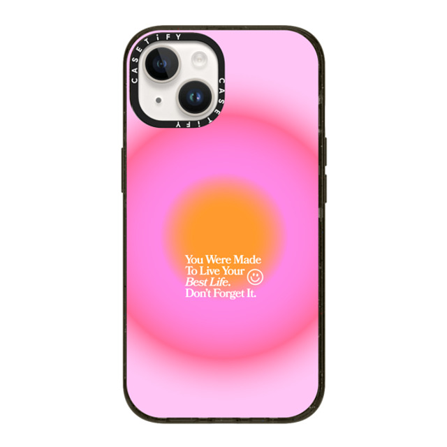 BW Illustrations x CASETiFY iPhone 14 ケース ブラック インパクトケース Made To Live Your Best Life