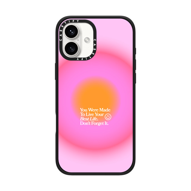 BW Illustrations x CASETiFY iPhone 16 Plus Case Matte Black Impact Case MagSafe Compatible Made To Live Your Best Life BW Illustrations x CASETiFY iPhone 16 Plus Case Matte Black Impact Case MagSafe Compatible Made To Live Your Best Life