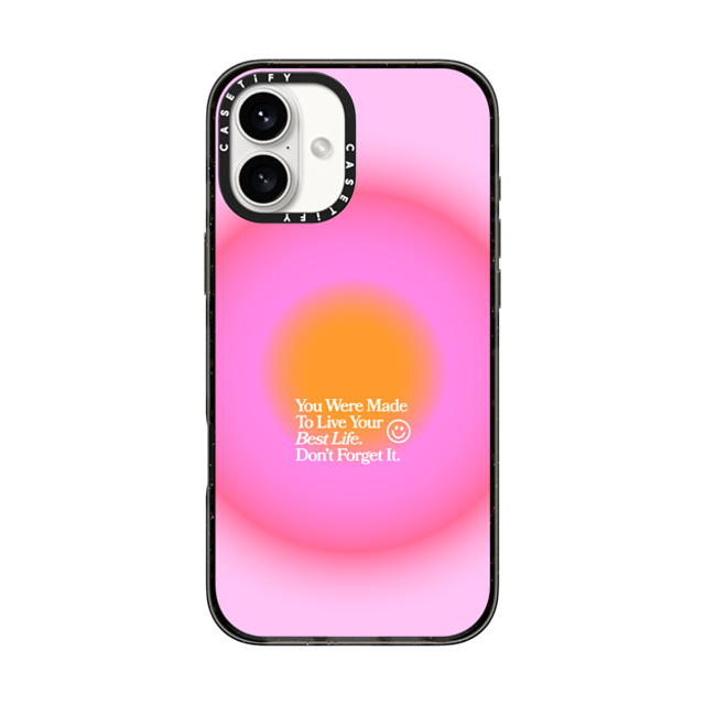 BW Illustrations x CASETiFY iPhone 16 Plus Case Black Impact Case Made To Live Your Best Life BW Illustrations x CASETiFY iPhone 16 Plus Case Black Impact Case Made To Live Your Best Life