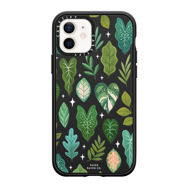 Paper Raven Co x CASETiFY iPhone 12 ケース Pattern マットブラック インパクトケース MagSafe対応 Tropical Leaves Back to School Paper Raven Co x CASETiFY iPhone 12 ケース Pattern マットブラック インパクトケース MagSafe対応 Tropical Leaves Back to School