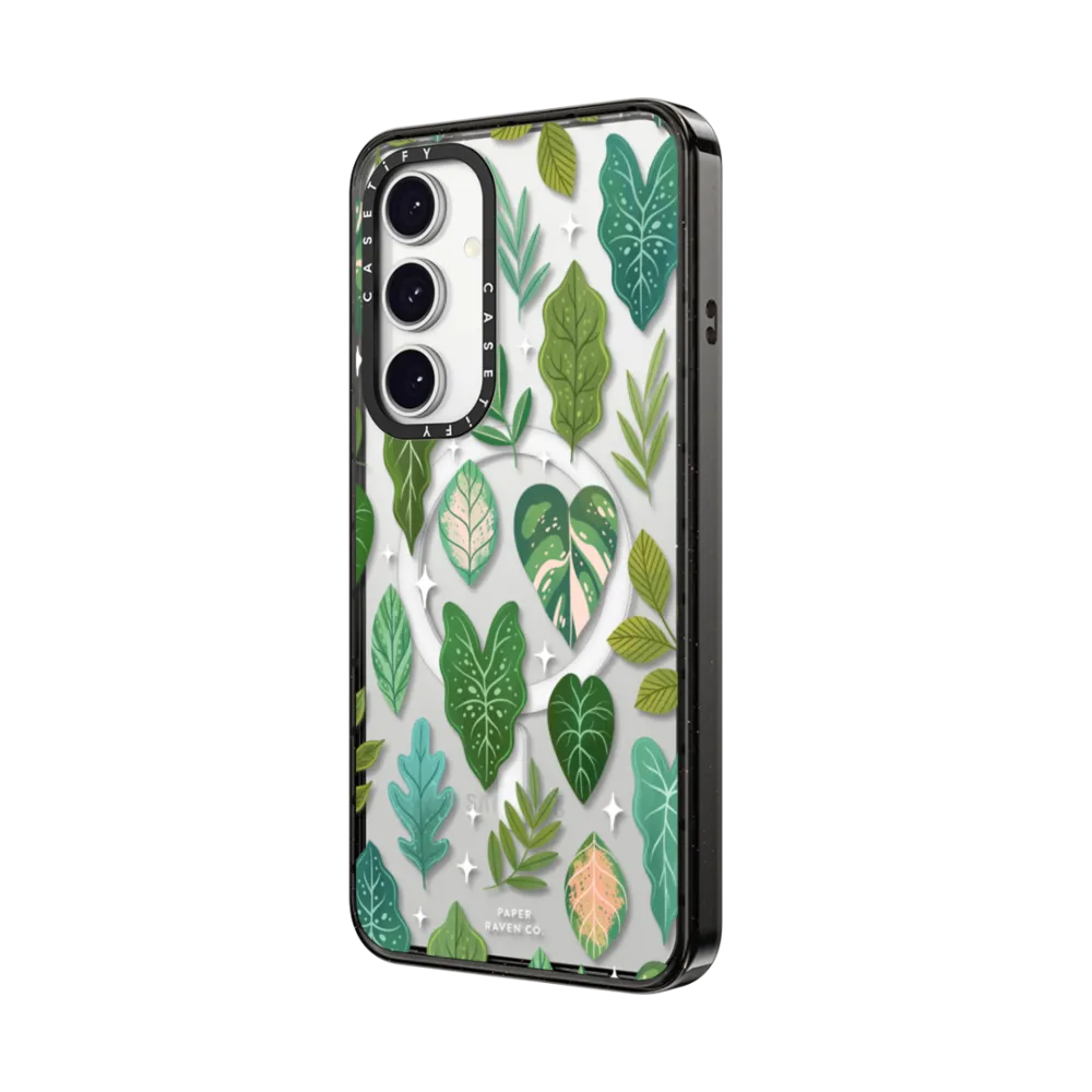 Impact Magnetic Galaxy S24 FE Case - Tropical Leaves