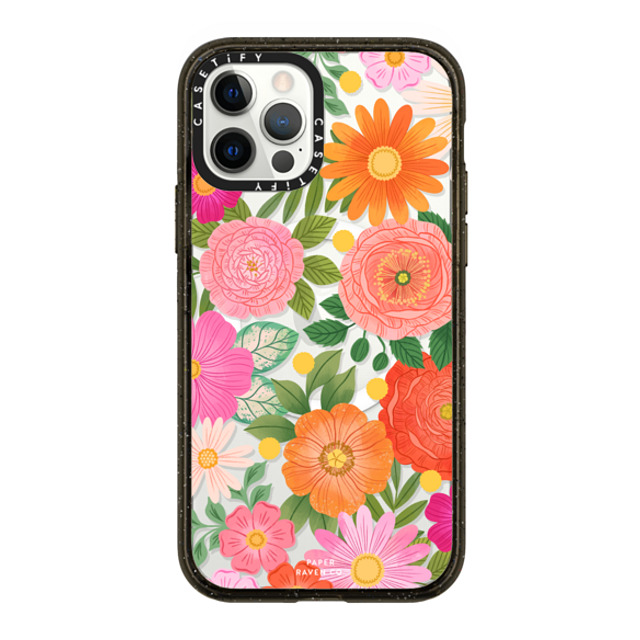 Paper Raven Co x CASETiFY iPhone 12 Pro ケース Floral,Pattern ブラック インパクトケース MagSafe対応 Flower Child Back to School Paper Raven Co x CASETiFY iPhone 12 Pro ケース Floral,Pattern ブラック インパクトケース MagSafe対応 Flower Child Back to School