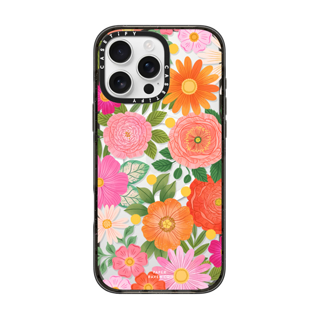 Paper Raven Co x CASETiFY iPhone 16 Pro Max ケース Floral,Pattern ブラック インパクトケース MagSafe対応 Flower Child Back to School Paper Raven Co x CASETiFY iPhone 16 Pro Max ケース Floral,Pattern ブラック インパクトケース MagSafe対応 Flower Child Back to School