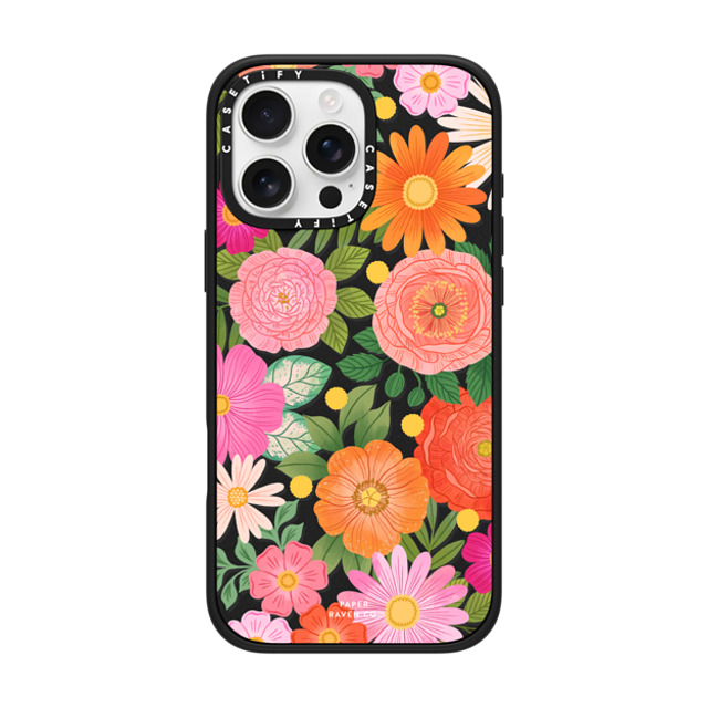 Paper Raven Co x CASETiFY iPhone 16 Pro Max ケース Floral,Pattern マットブラック インパクトケース MagSafe対応 Flower Child Back to School Paper Raven Co x CASETiFY iPhone 16 Pro Max ケース Floral,Pattern マットブラック インパクトケース MagSafe対応 Flower Child Back to School