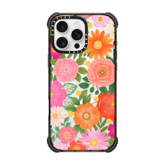 Paper Raven Co x CASETiFY iPhone 16 Pro Max Case Floral,Pattern Black ウルトラ インパクトケース MagSafe 対応 Flower Child Father's Day Paper Raven Co x CASETiFY iPhone 16 Pro Max Case Floral,Pattern Black ウルトラ インパクトケース MagSafe 対応 Flower Child Father's Day
