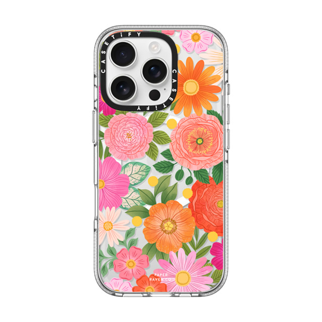 Paper Raven Co x CASETiFY iPhone 16 Pro ケース Floral,Pattern クリア クリア ケース MagSafe対応 Flower Child Back to School Paper Raven Co x CASETiFY iPhone 16 Pro ケース Floral,Pattern クリア クリア ケース MagSafe対応 Flower Child Back to School