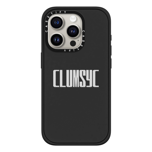 CASETiFY iPhone 15 Pro Case Matte Black Impact Case MagSafe Compatible Custom Case - Clumsyc CASETiFY iPhone 15 Pro Case Matte Black Impact Case MagSafe Compatible Custom Case - Clumsyc