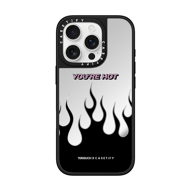 CASETiFY iPhone 16 Pro Case Silver on Black ミラーケース MagSafe対応 Cloud,Quote Cloud,Quote The Flamin' Case Mother's Day CASETiFY iPhone 16 Pro Case Silver on Black ミラーケース MagSafe対応 Cloud,Quote Cloud,Quote The Flamin' Case Mother's Day