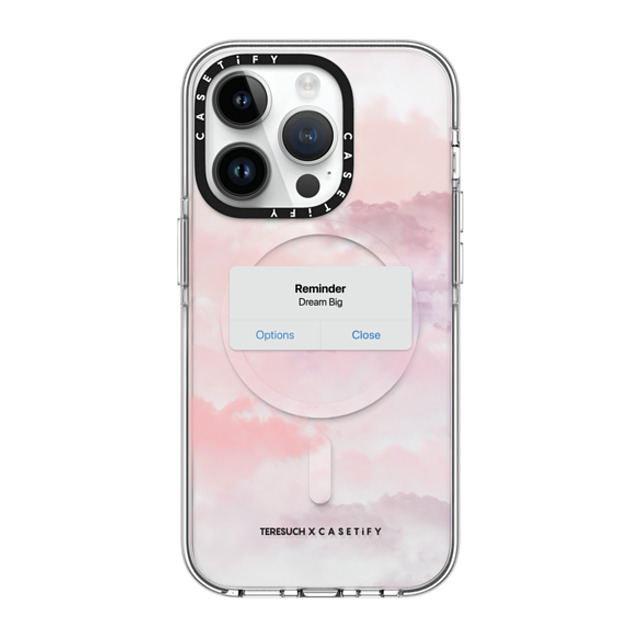 CASETiFY iPhone 14 Pro Case Clear Clear Case MagSafe Compatible Cloud,Quote The Dreamer Case CASETiFY iPhone 14 Pro Case Clear Clear Case MagSafe Compatible Cloud,Quote The Dreamer Case