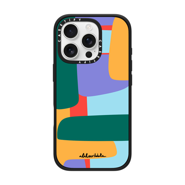 Alilscribble x CASETiFY iPhone 16 Pro Case Geometric,Line Art Matte Black Impact Case MagSafe Compatible Color Palette 101 by aLILscribble Father's Day Alilscribble x CASETiFY iPhone 16 Pro Case Geometric,Line Art Matte Black Impact Case MagSafe Compatible Color Palette 101 by aLILscribble Father's Day
