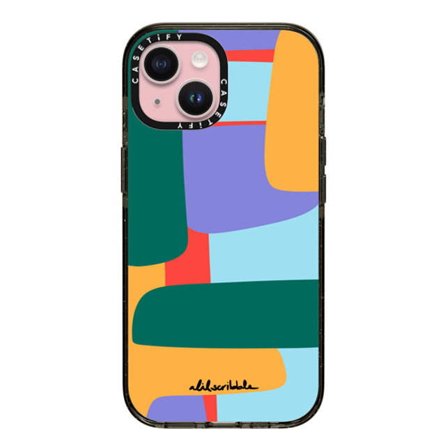 Alilscribble x CASETiFY iPhone 15 Case Geometric,Line Art Black Impact Case MagSafe Compatible Color Palette 101 by aLILscribble Father's Day Alilscribble x CASETiFY iPhone 15 Case Geometric,Line Art Black Impact Case MagSafe Compatible Color Palette 101 by aLILscribble Father's Day