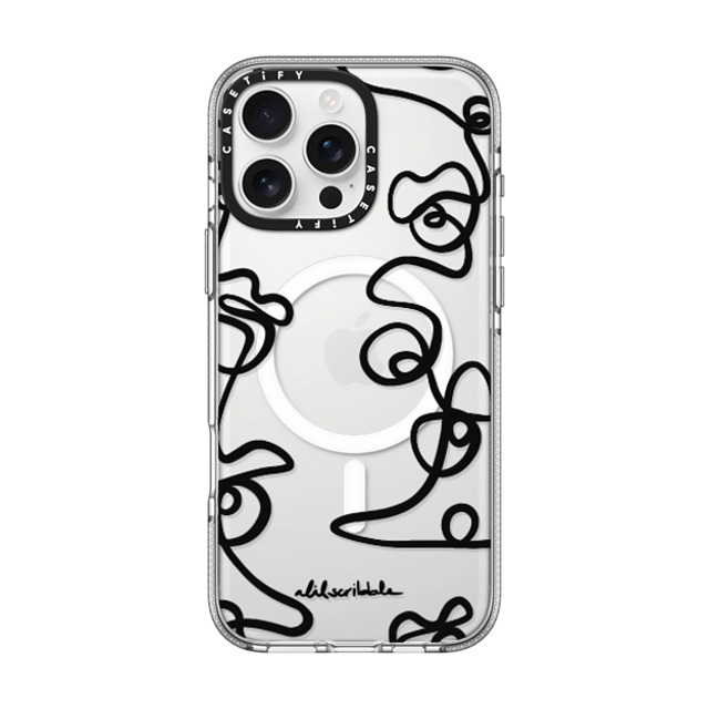Alilscribble x CASETiFY iPhone 16 Pro Max ケース クリア クリア ケース MagSafe対応 One Line 104 by aLILscribble Father's Day Alilscribble x CASETiFY iPhone 16 Pro Max ケース クリア クリア ケース MagSafe対応 One Line 104 by aLILscribble Father's Day