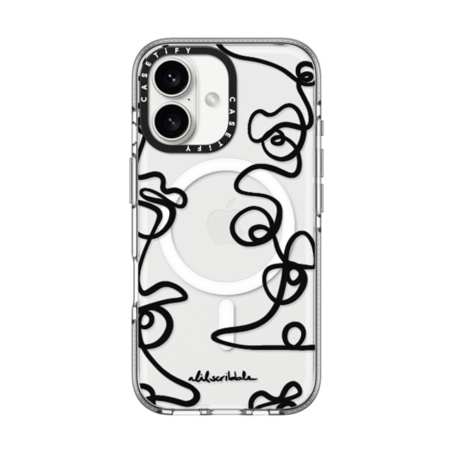 Alilscribble x CASETiFY iPhone 16 ケース クリア クリア ケース MagSafe対応 One Line 104 by aLILscribble Father's Day Alilscribble x CASETiFY iPhone 16 ケース クリア クリア ケース MagSafe対応 One Line 104 by aLILscribble Father's Day