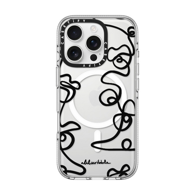 Alilscribble x CASETiFY iPhone 16 Pro ケース クリア クリア ケース MagSafe対応 One Line 104 by aLILscribble Father's Day Alilscribble x CASETiFY iPhone 16 Pro ケース クリア クリア ケース MagSafe対応 One Line 104 by aLILscribble Father's Day