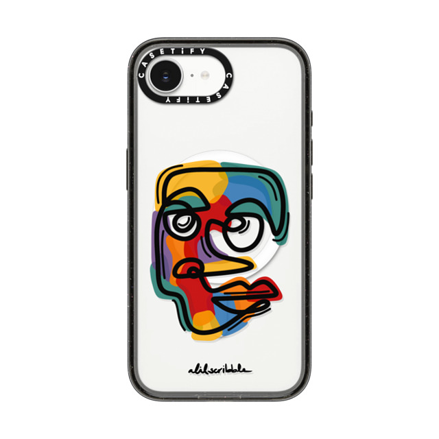Alilscribble x CASETiFY iPhone 16e ケース Geometric,Line Art ブラック インパクトケース MagSafe対応 Faces by aLILscribble Back to School Alilscribble x CASETiFY iPhone 16e ケース Geometric,Line Art ブラック インパクトケース MagSafe対応 Faces by aLILscribble Back to School