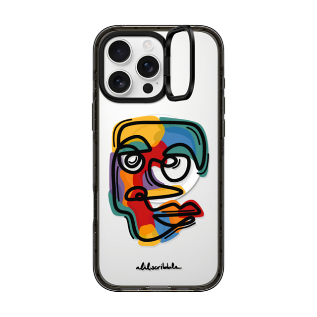 Alilscribble x CASETiFY iPhone 16 Pro Max Case Geometric,Line Art Black インパクトリングスタンドケース MagSafe対応 Faces by aLILscribble Father's Day Alilscribble x CASETiFY iPhone 16 Pro Max Case Geometric,Line Art Black インパクトリングスタンドケース MagSafe対応 Faces by aLILscribble Father's Day