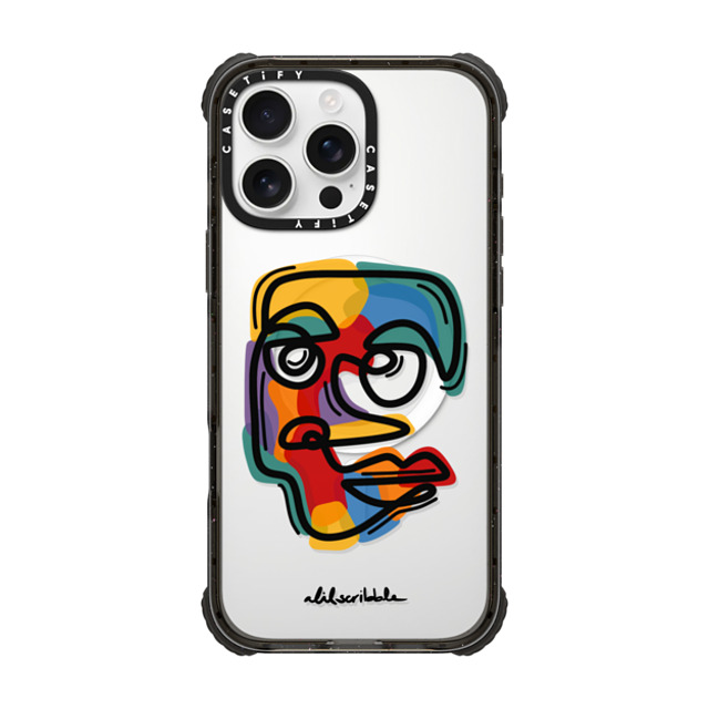 Alilscribble x CASETiFY iPhone 16 Pro Max Case Geometric,Line Art Black ウルトラ インパクトケース MagSafe 対応 Faces by aLILscribble Father's Day Alilscribble x CASETiFY iPhone 16 Pro Max Case Geometric,Line Art Black ウルトラ インパクトケース MagSafe 対応 Faces by aLILscribble Father's Day