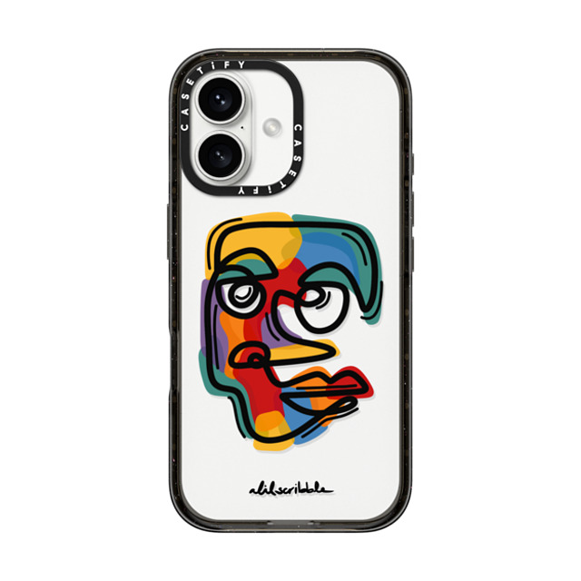Alilscribble x CASETiFY iPhone 16 Case Geometric,Line Art Black Impact Case Faces by aLILscribble Mother's Day Alilscribble x CASETiFY iPhone 16 Case Geometric,Line Art Black Impact Case Faces by aLILscribble Mother's Day