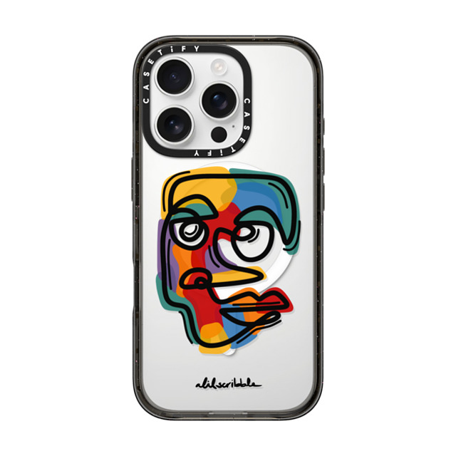 Alilscribble x CASETiFY iPhone 16 Pro Case Geometric,Line Art Black Impact Case MagSafe Compatible Faces by aLILscribble Father's Day Alilscribble x CASETiFY iPhone 16 Pro Case Geometric,Line Art Black Impact Case MagSafe Compatible Faces by aLILscribble Father's Day