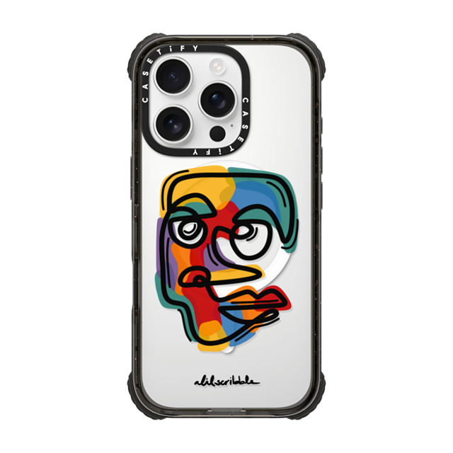 Alilscribble x CASETiFY iPhone 16 Pro Case Geometric,Line Art Black ウルトラ インパクトケース MagSafe 対応 Faces by aLILscribble Father's Day Alilscribble x CASETiFY iPhone 16 Pro Case Geometric,Line Art Black ウルトラ インパクトケース MagSafe 対応 Faces by aLILscribble Father's Day